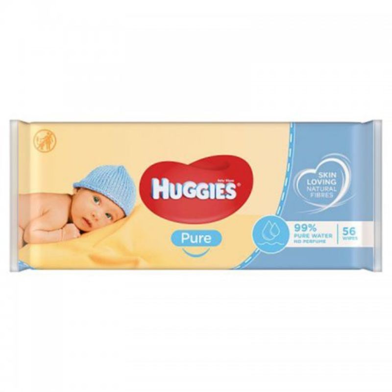 Huggies Pure Baby Wipes 56S