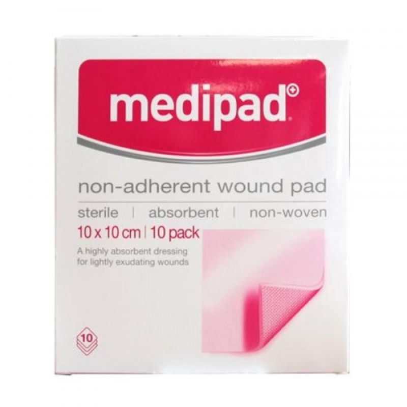 Medipad Sterile Non Adherent Pad 10X10Cm