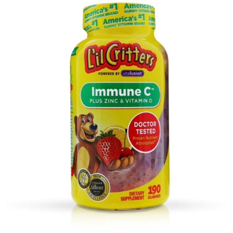 L’il Critters Immune C Plus Zinc Gummy Vitamins