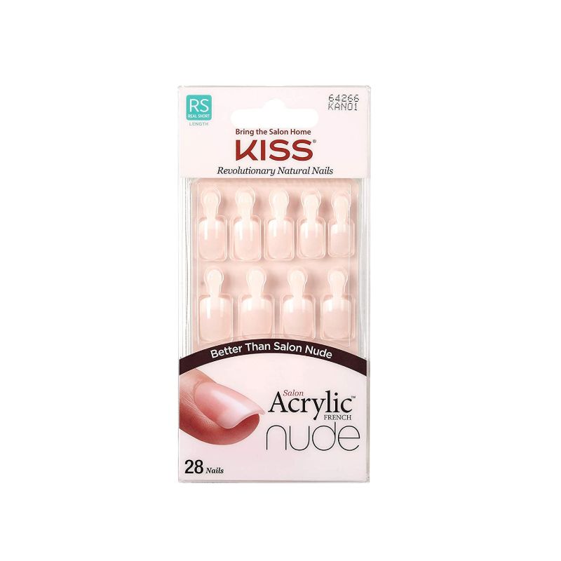 Kiss Salon Acrylic French Nude Real Short