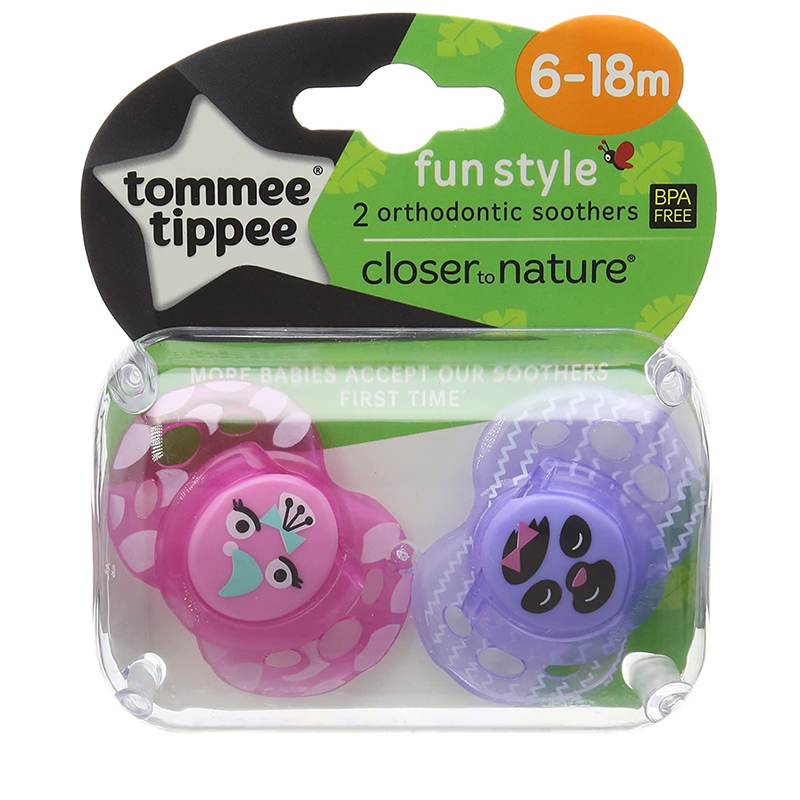Tommee Tippee Closer To Nature Fun Soothers 6-18 Months