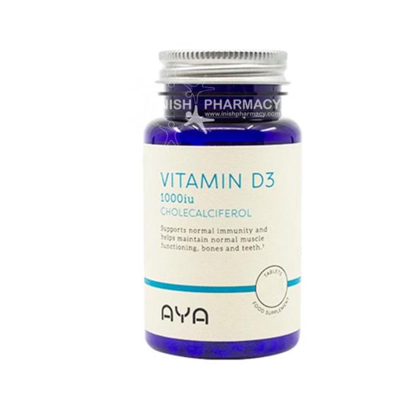 AYA Vitamin D3 1000 I.U. Tablets 90s