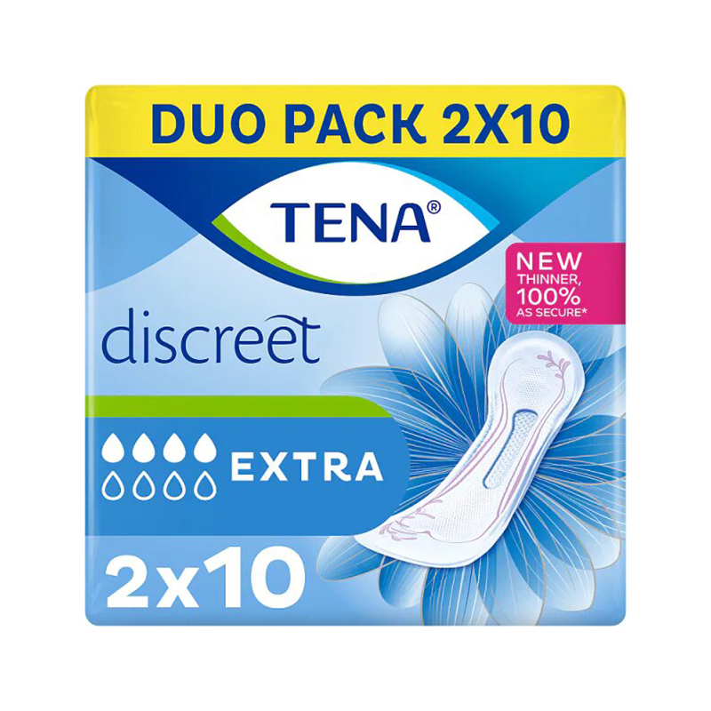 Tena Discreet Extra Twin Pack 20S