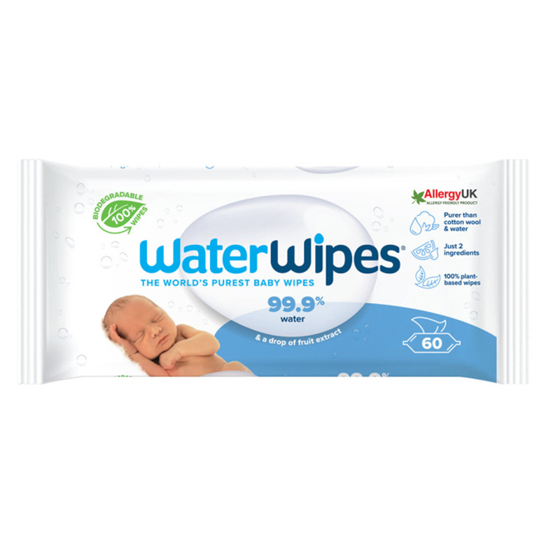 Water Wipes Biodegradable Baby Wipes 60S