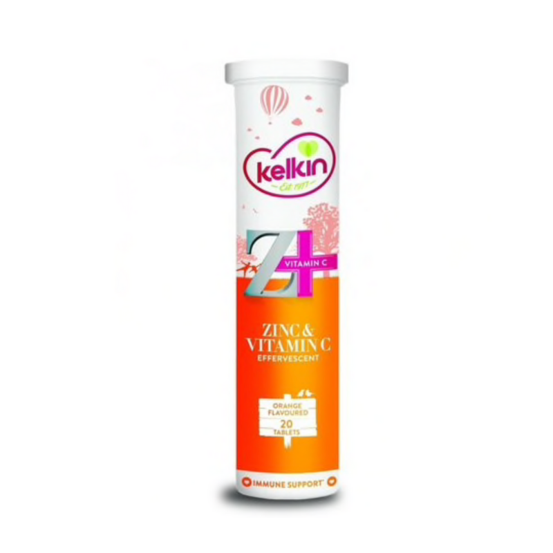 Kelkin Vitamin C & Zinc Effervescent Tablets 20S