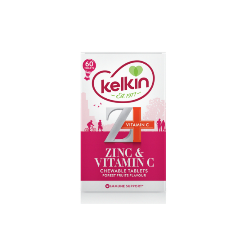 Kelkin Zinc & Vitamin C Chewable Tablets 60S