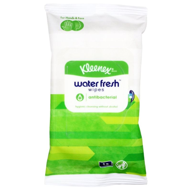 Kleenex Water Fresh Anti-Bacterial Wipes 12S