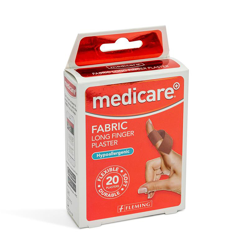 Medicare Fabric Long Finger Plasters 20S