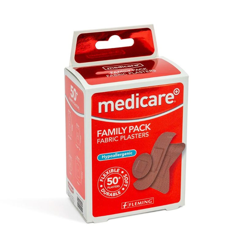 Medicare Fabric Family Pack Of 50+ Plasters