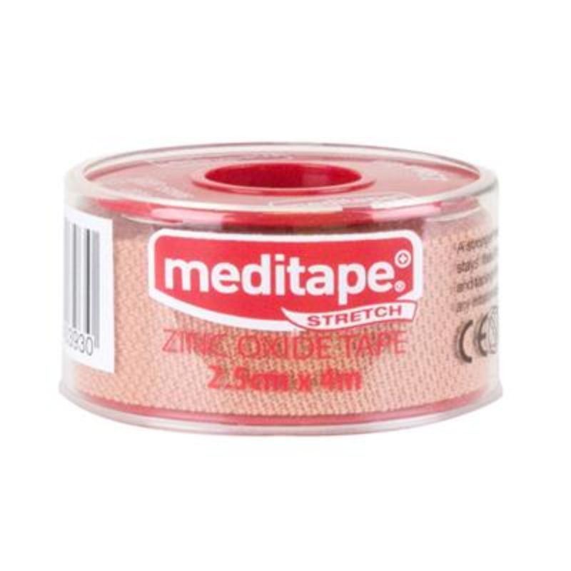 Meditape Zinc Oxide Stretch Tape 2.5Cmx4M