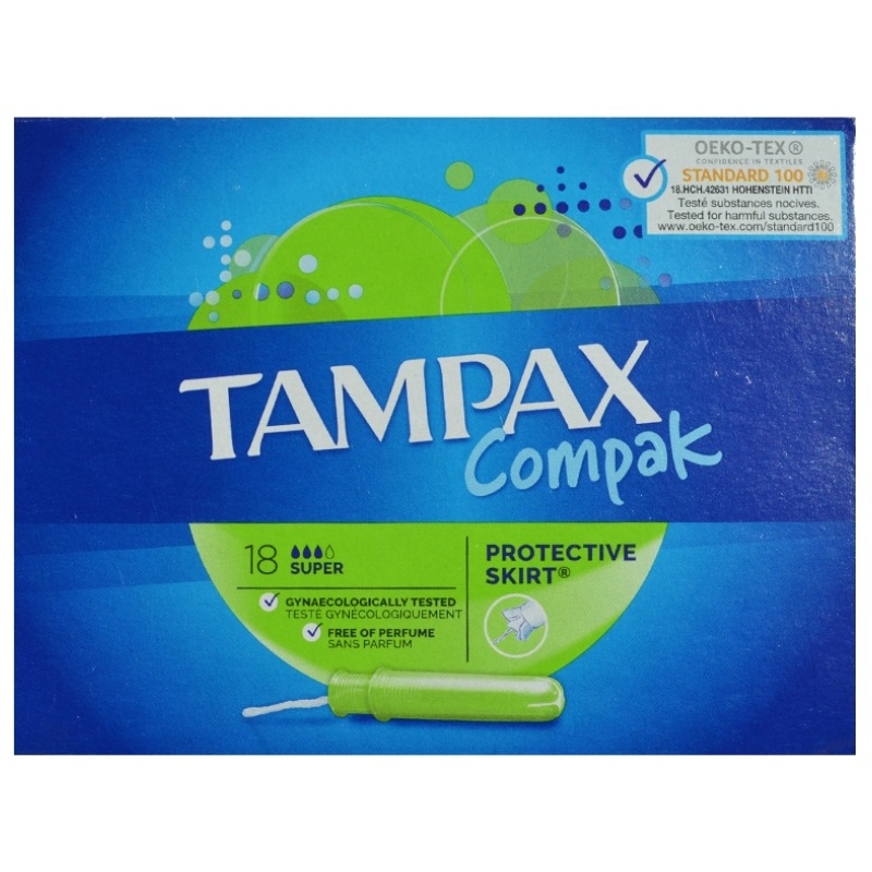 Tampax Compak Super Green 18S