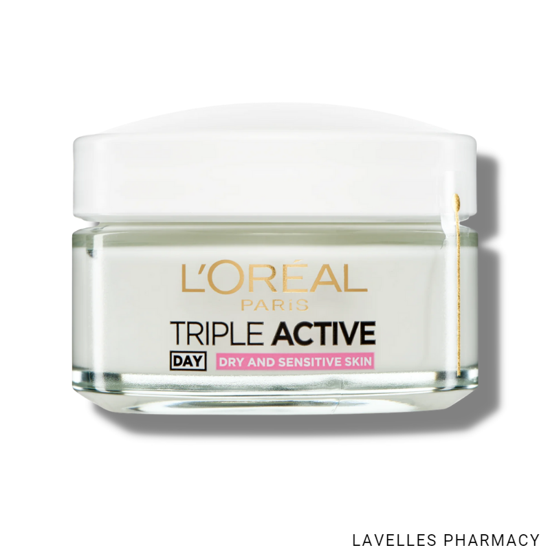 L’Oréal Paris Skin Expert Triple Active Day Moisturiser For Dry And Sensitive Skin 50ml