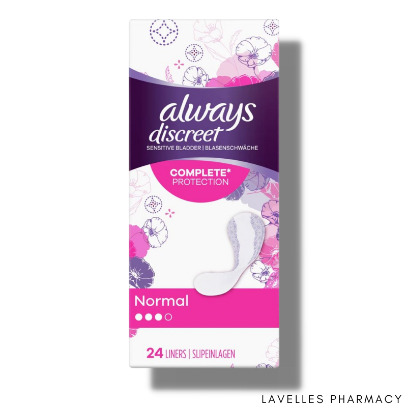 Always Discreet Plus Incontinence Pantyliners 24 Pack