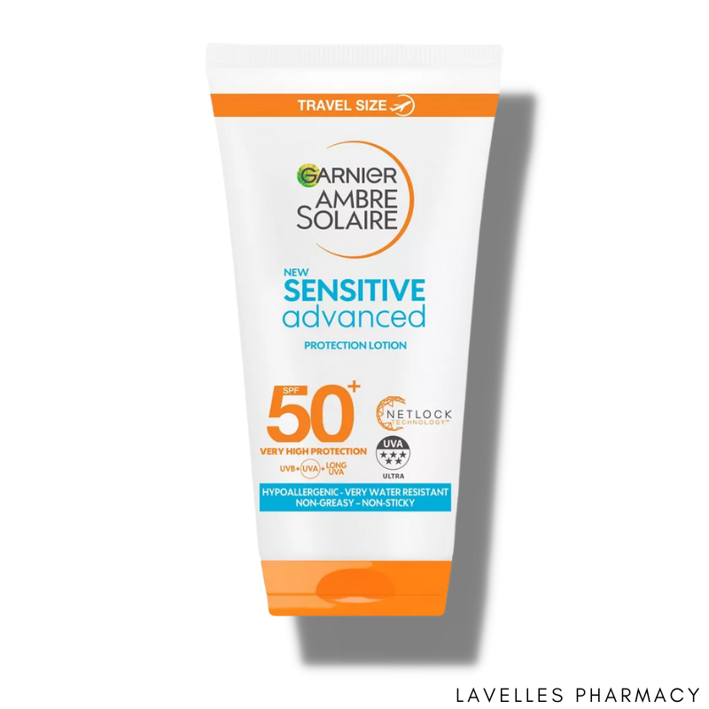 Garnier Ambre Solaire Sensitive Sun Cream SPF50+ 50ml