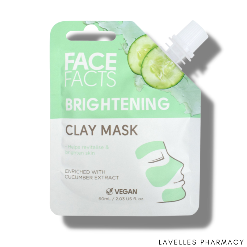 Face Facts Brightening Cucumber Whipped Kaolin Clay Face Mask 60ml