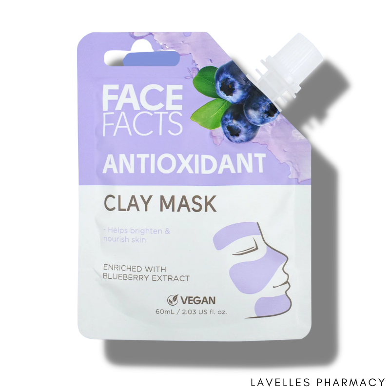 Face Facts Antioxidant Blueberry Whipped Kaolin Clay Face Mask 60ml