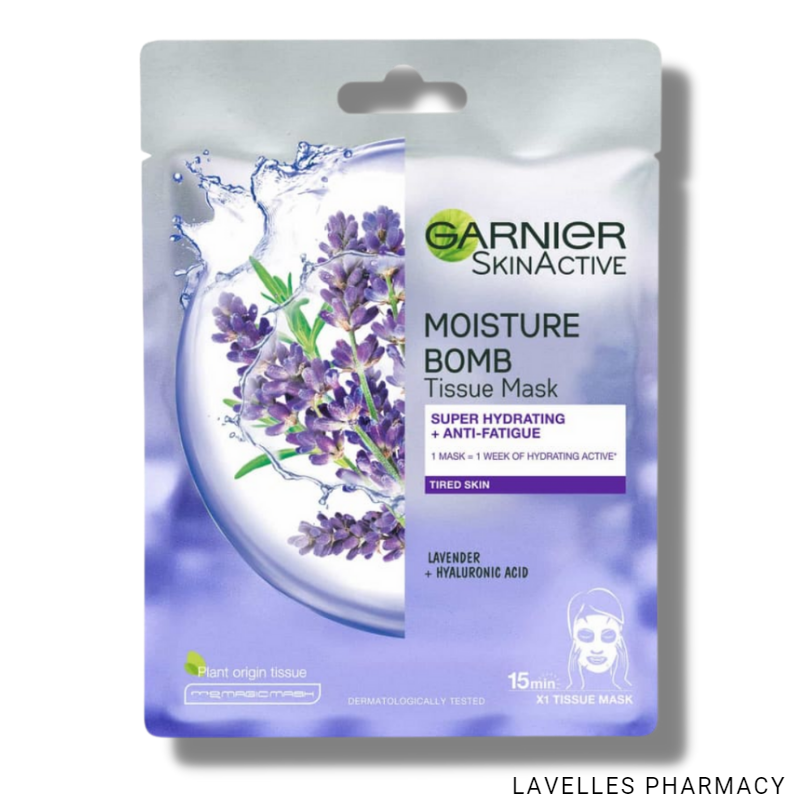 Garnier SkinActive Moisture Bomb Lavender Sheet Mask