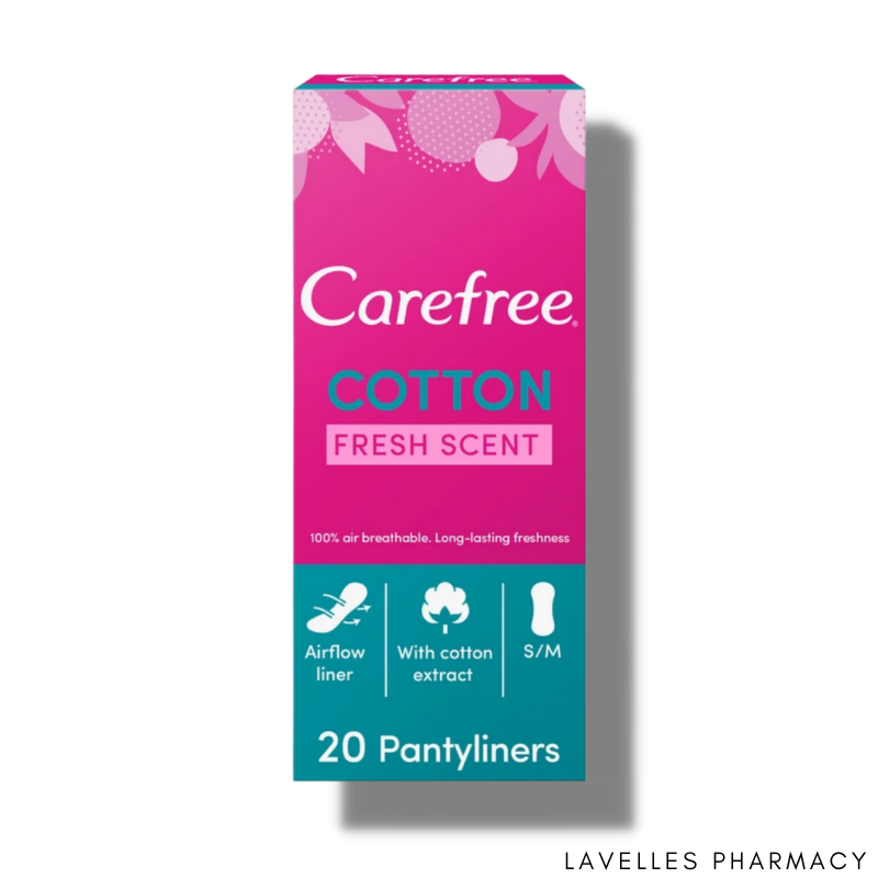 Carefree Breathable Fresh Scented Pantyliners 20 Pack