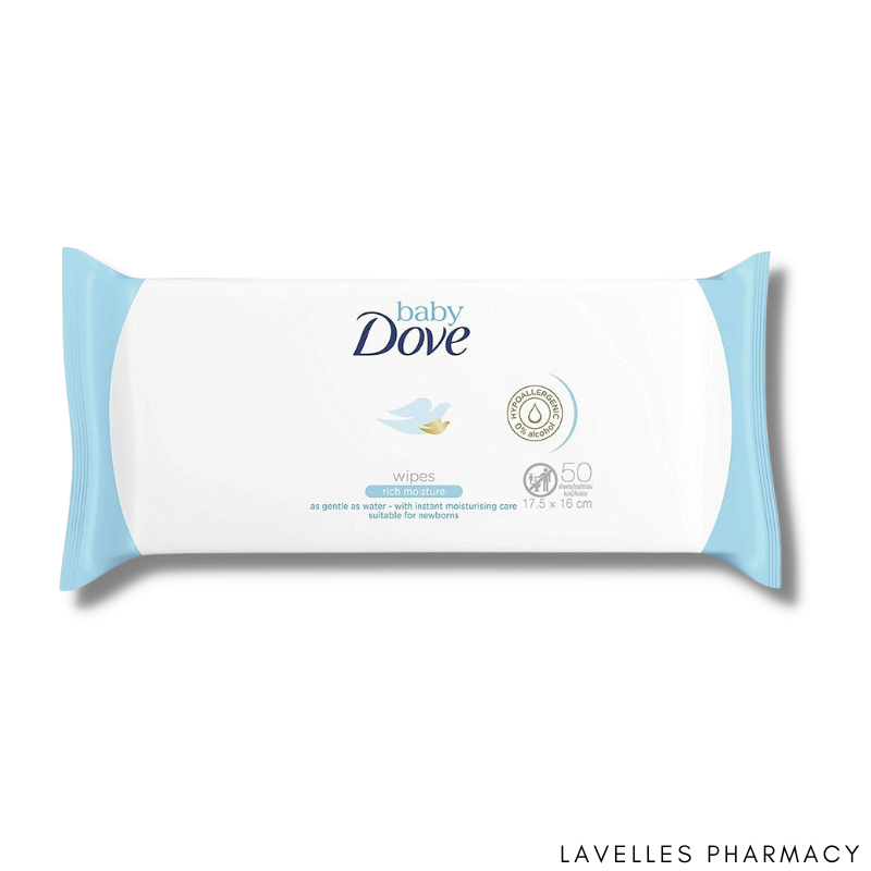 Dove Baby Rich Moisture Wipes 50 Pack