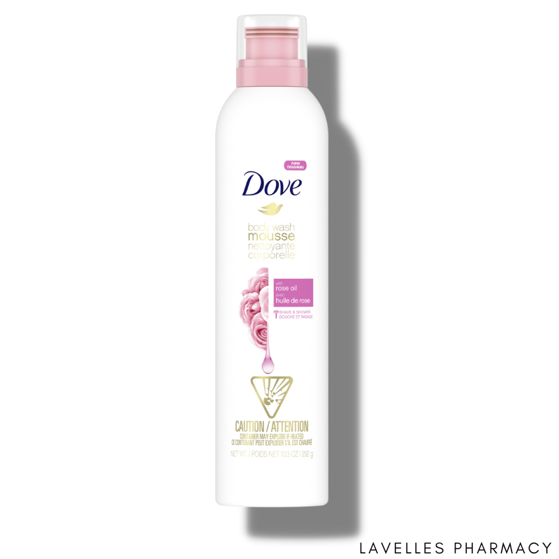 Dove Body Wash Mousse With Rose Oil 200ml