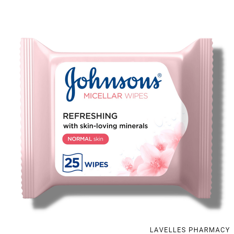Johnsons Makeup Be Gone Micellar Wipes For Normal Skin 25 Pack
