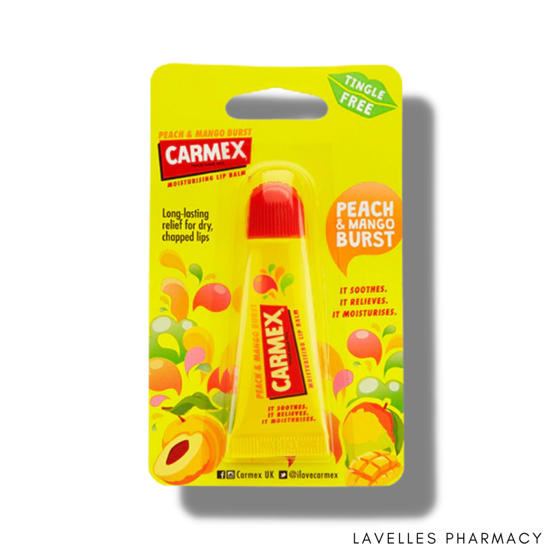 Carmex Tingle Free Peach & Mango 10g