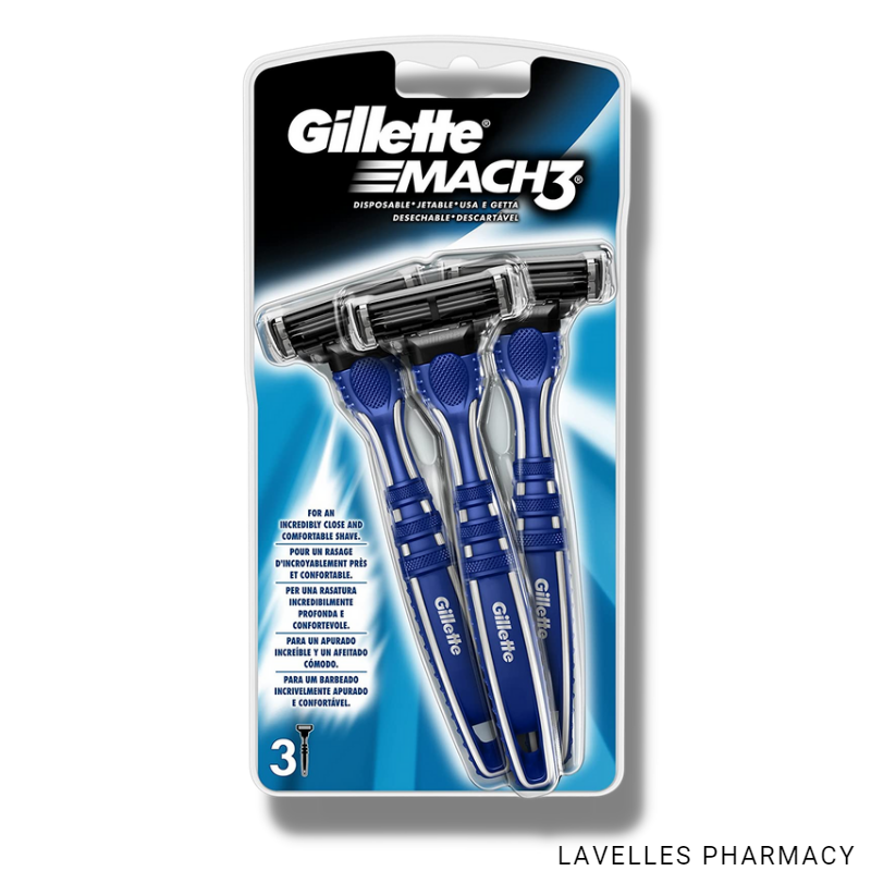 Gillette Mach3 Disposable Razor’s 3 Pack