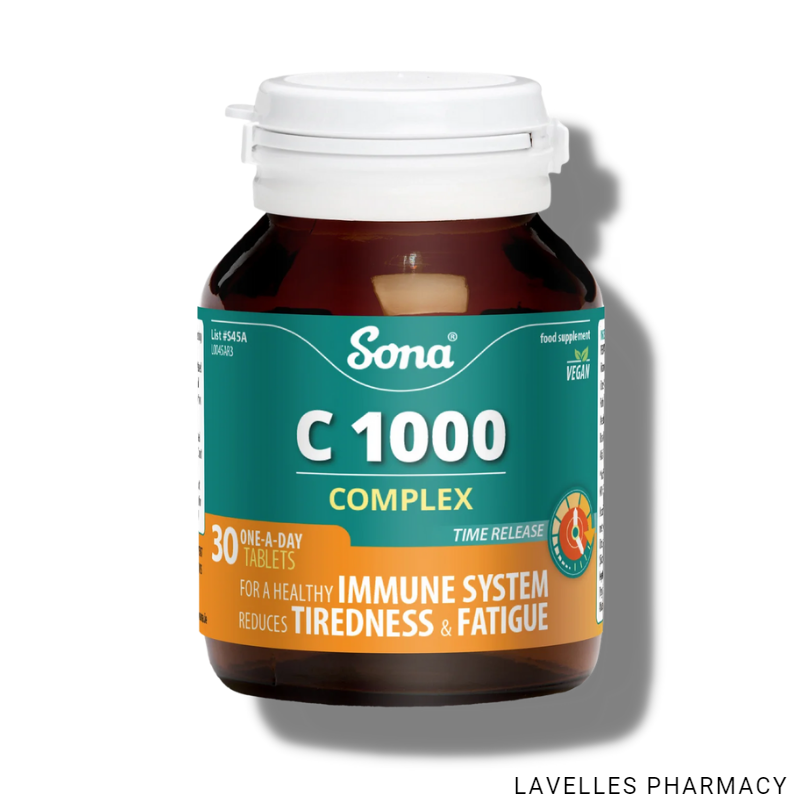 Sona C1000 Vitamin C Complex Time Release Tablets 30 Pack
