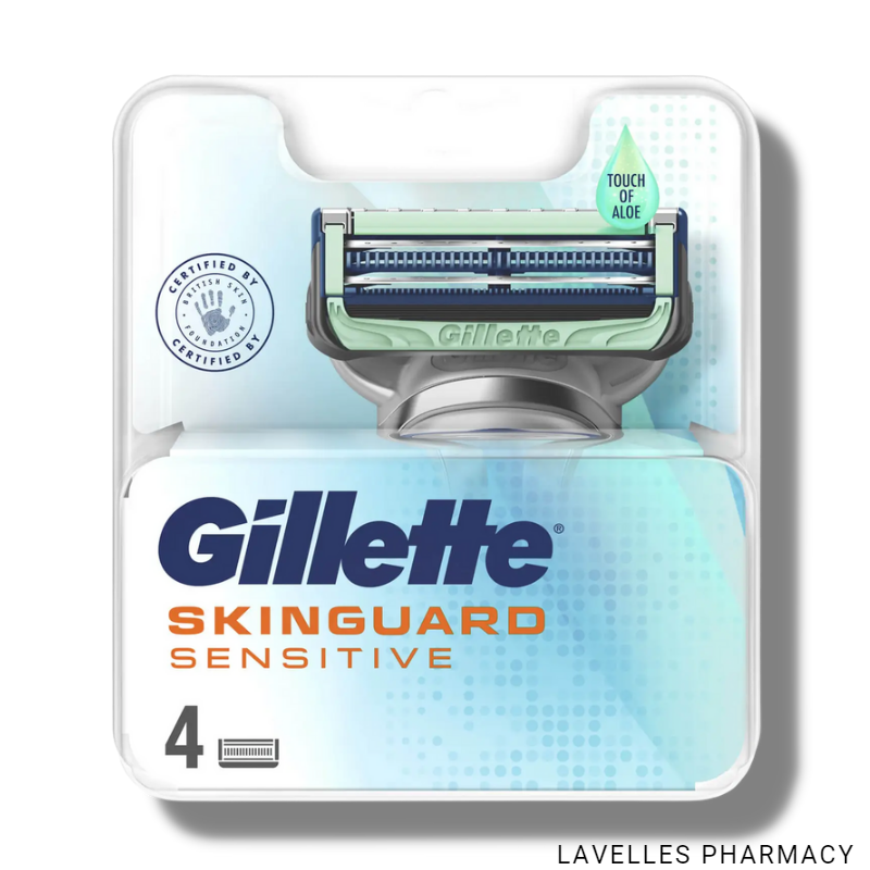 Gillette SkinGuard Sensitive Razor Blade Refill’s 4 Pack