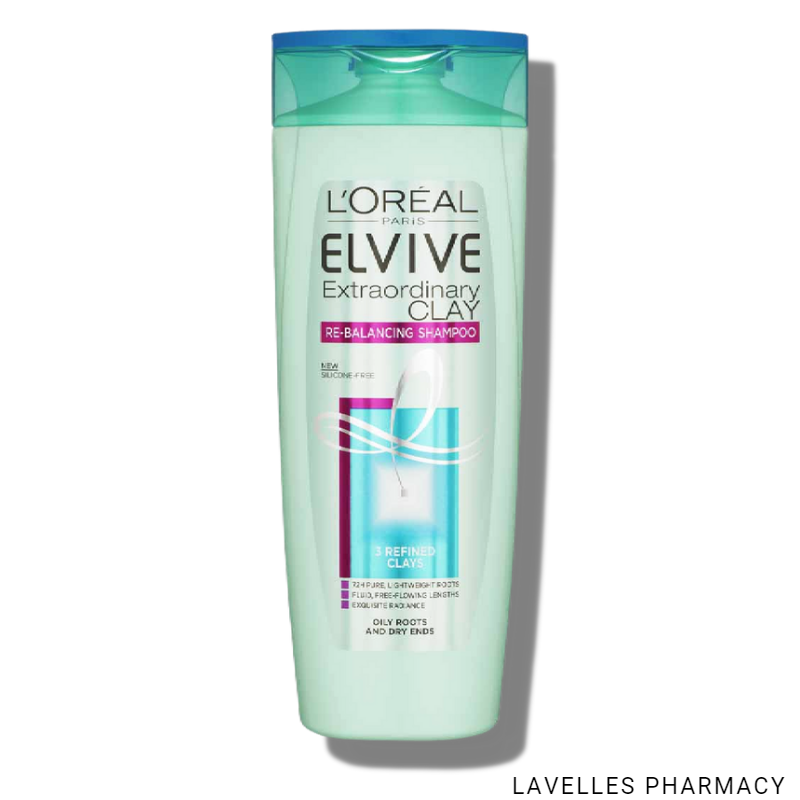 L’Oréal Elive Extraordinary Clay Re-Balancing Shampoo 500ml