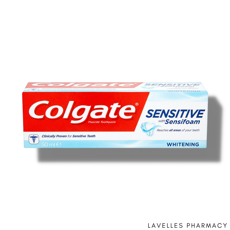 Colgate Sensitive With Sensifoam Whitening Toothpaste 50ml