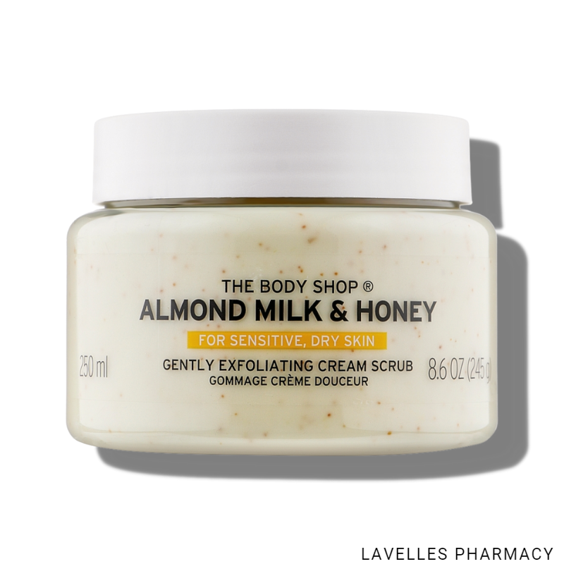 The Body Shop Almond Milk & Honey Gently Exfoliating Cream Scrub  250ml