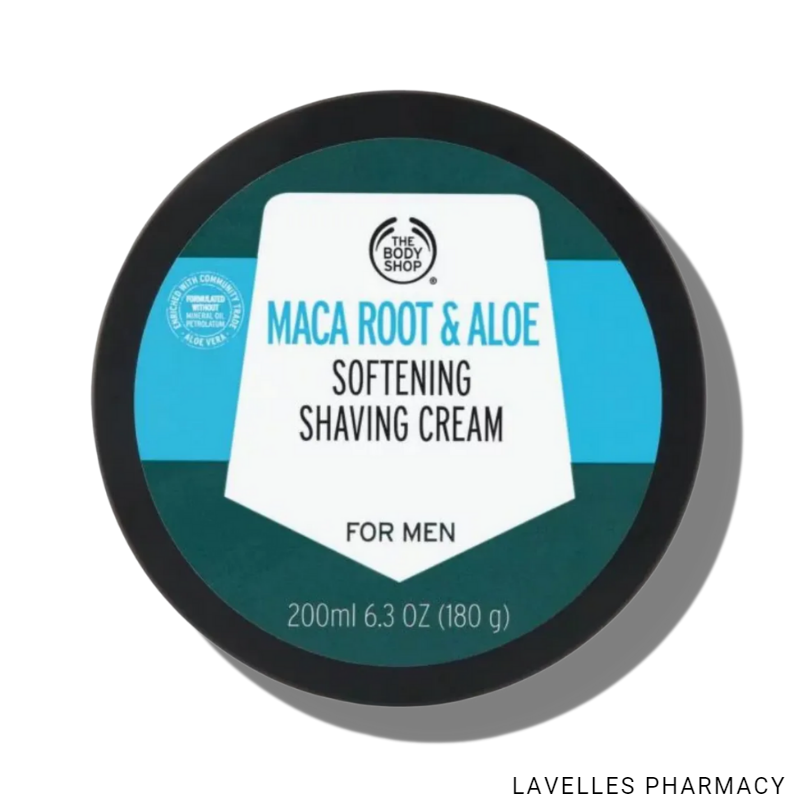 The Body Shop Maca Root & Aloe Softening Shaving Cream For Men 200g