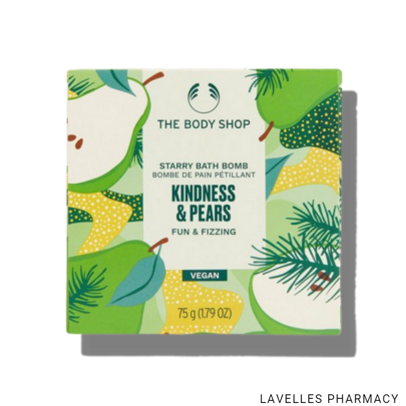 The Body Shop Kindness & Pears Starry Bath Bomb 75g