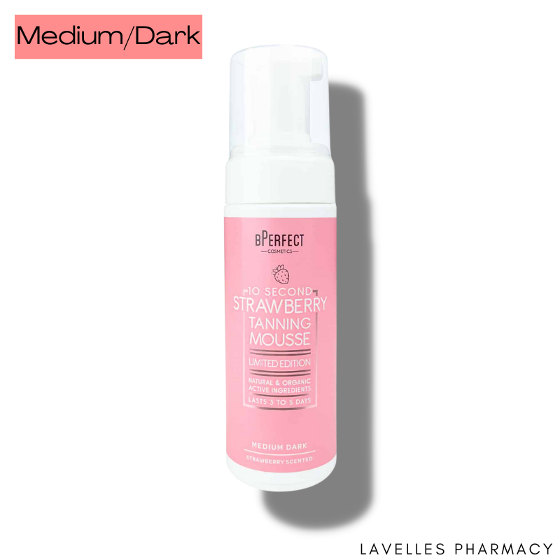 BPerfect Tan 10 Second Strawberry Tanning Mousse ‘Medium/Dark’ 150ml