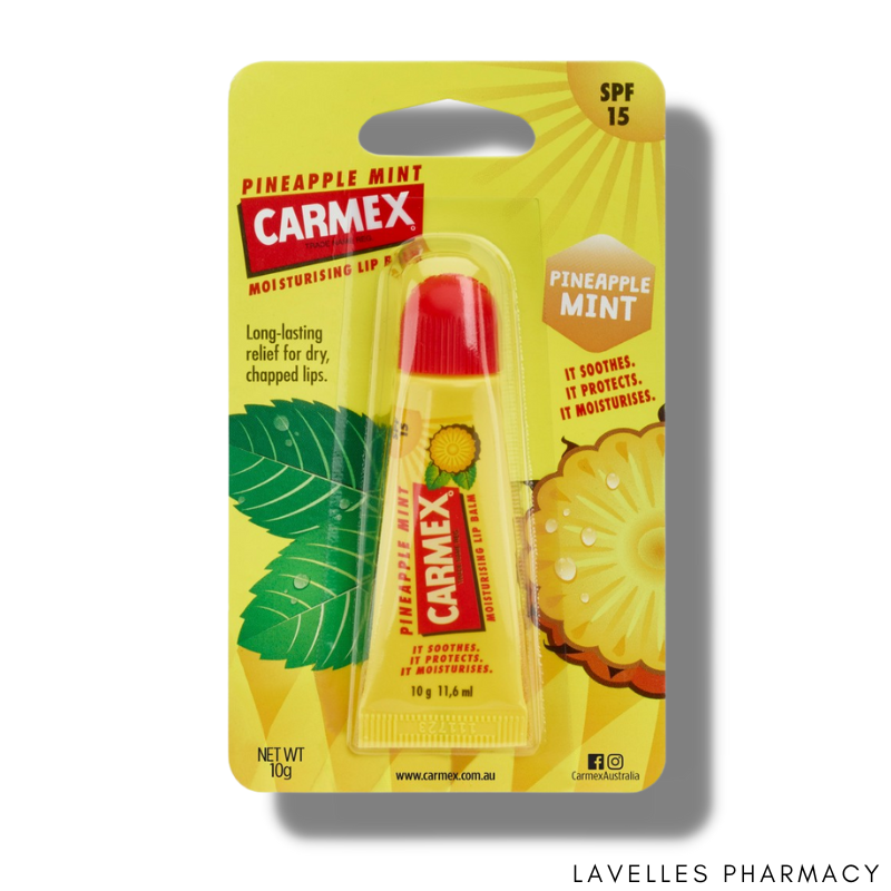 Carmex Pineapple & Mint Lip Balm Tube SPF15 10g