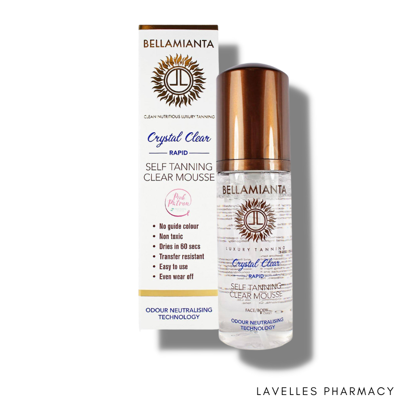 Bellamianta Crystal Clear Rapid Tanning Mousse 150ml