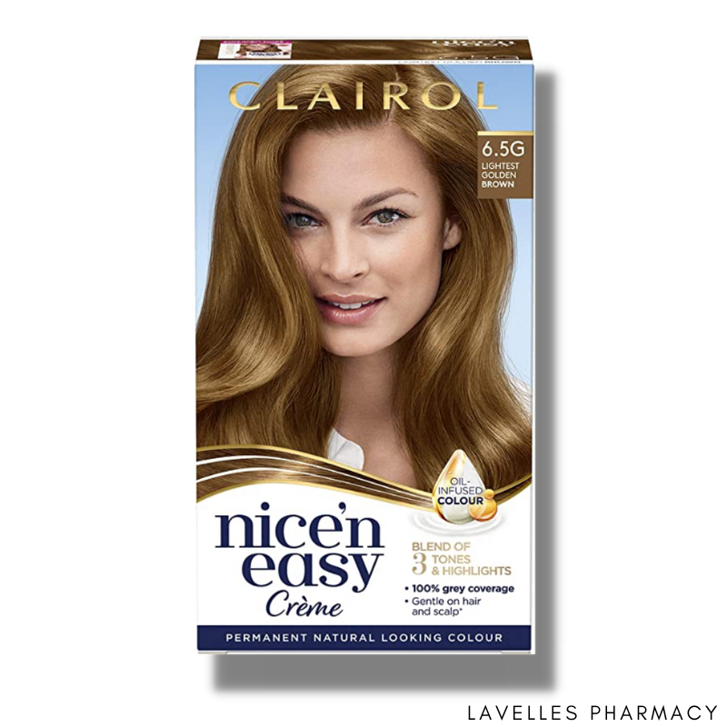 Clairol Nice’ N Easy Crème Permanent Hair Dye ‘6.5 Lightest Golden Brown’