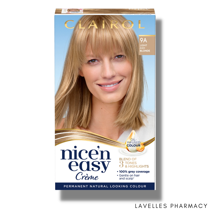 Clairol Nice’ N Easy Crème Permanent Hair Dye ‘9A Light Ash Blonde’