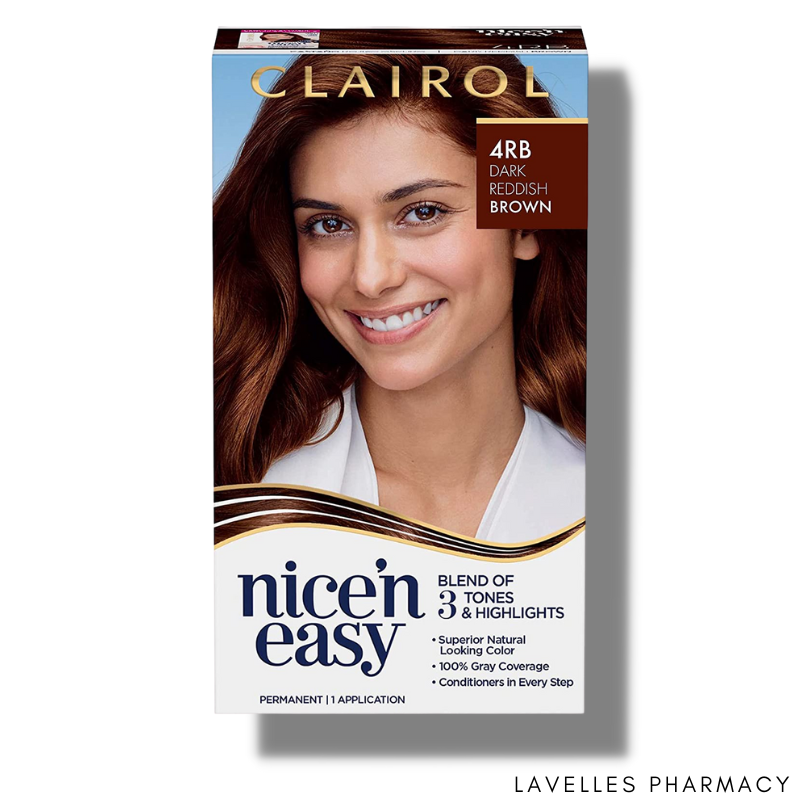 Clairol Nice’ N Easy Crème Permanent Hair Dye ‘4RB Dark Reddish Brown’