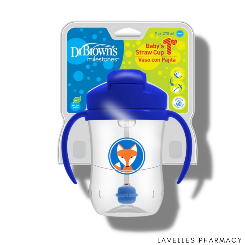 Dr Brown’s Baby’s First Straw Cup Blue 270ml