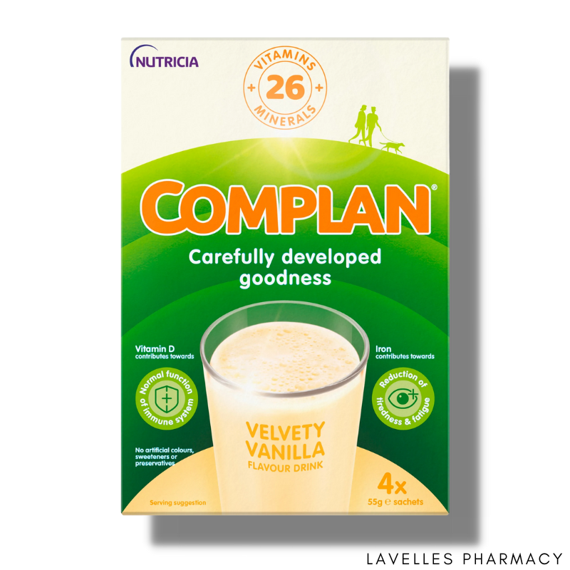 Complan Velvety Vanilla Nutritional Drink Sachets 4 Pack