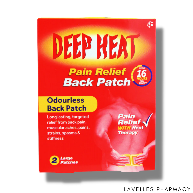 Deep Heat Pain Relief Back Patches 2 Pack