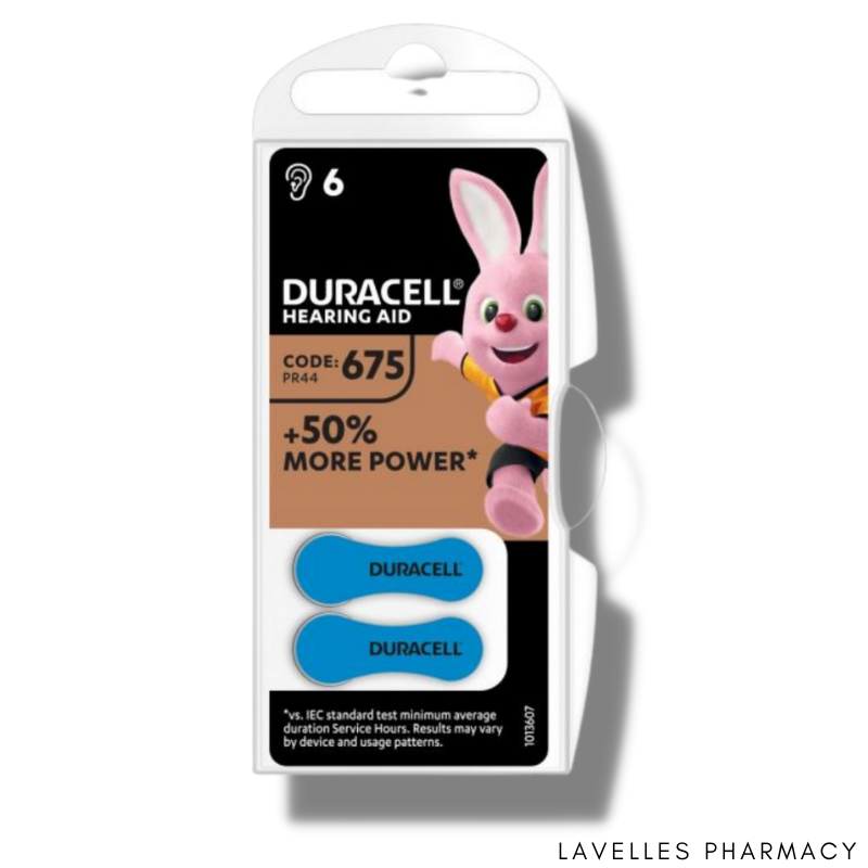 Duracell 1.4V Hearing Aid Batteries DA675
