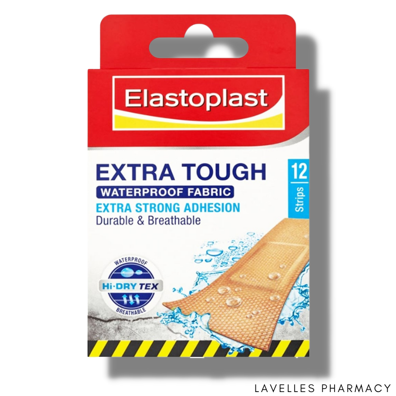 Elastoplast Extra Tough Waterproof Fabric Platers 12 Pack