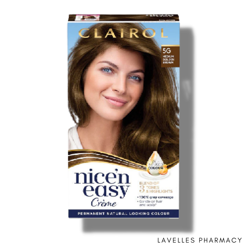Clairol Nice’ N Easy Crème Permanent Hair Dye ‘5G Medium Golden Brown’