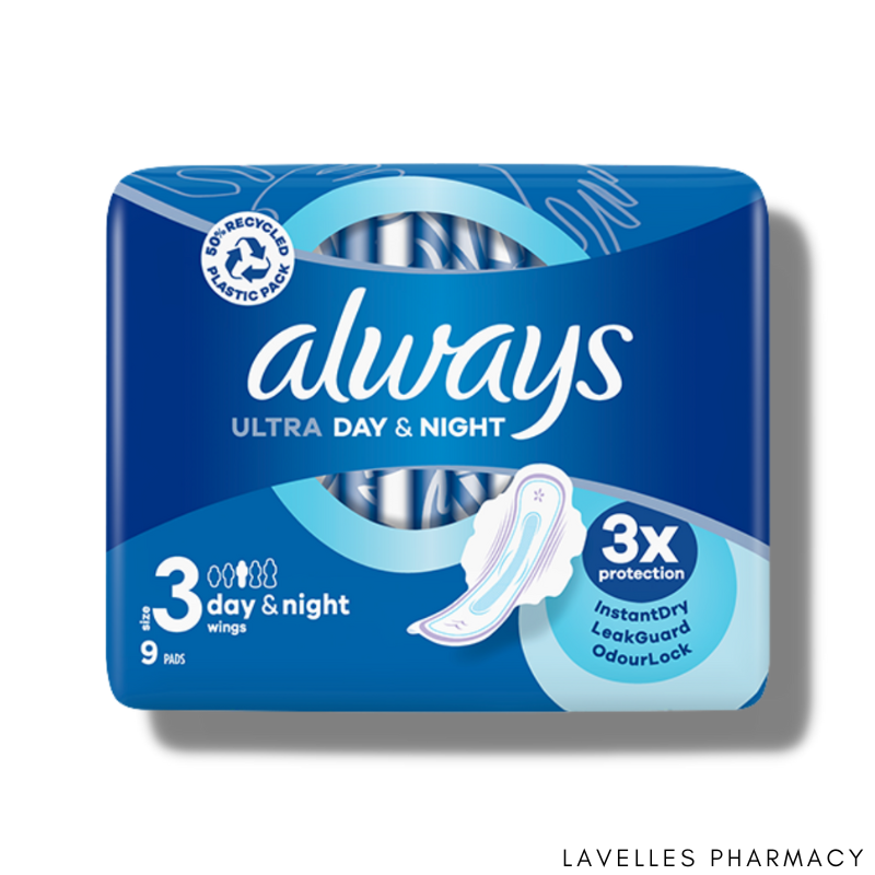 Always Ultra Night (Size 3) Sanitary Pads With Wings