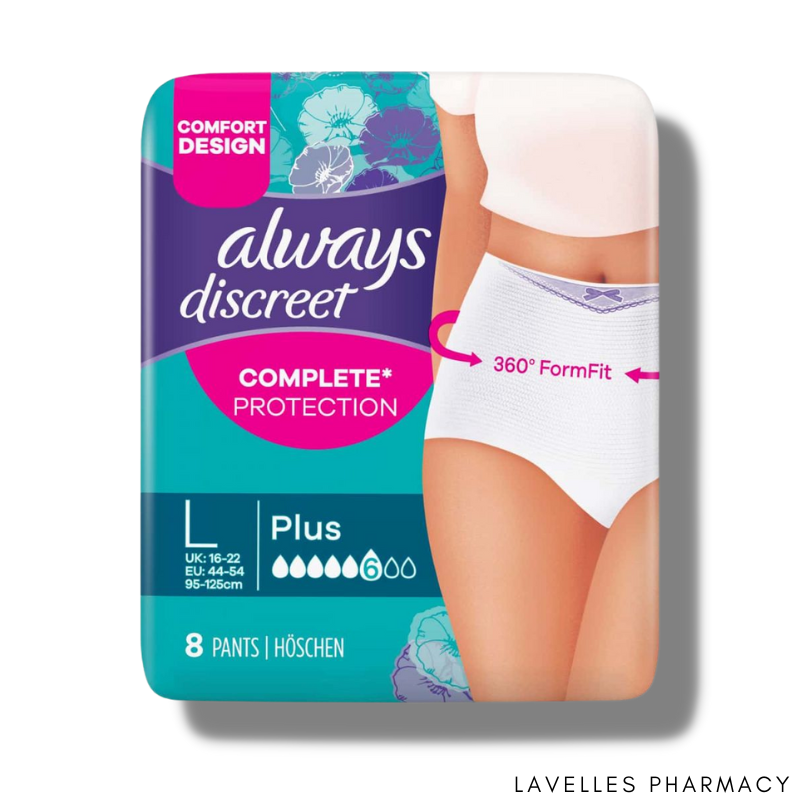 Always Discreet Incontinence Pads+ Long Plus 16, Toiletries