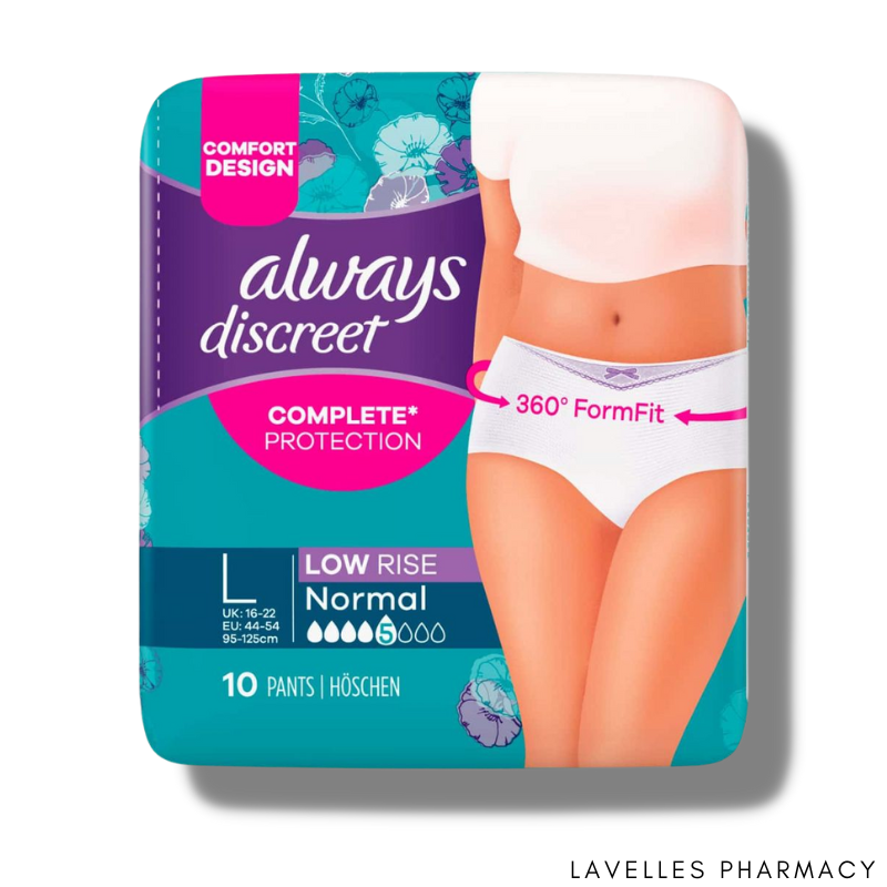Always Discreet Incontinence Pants Large 10 Pack