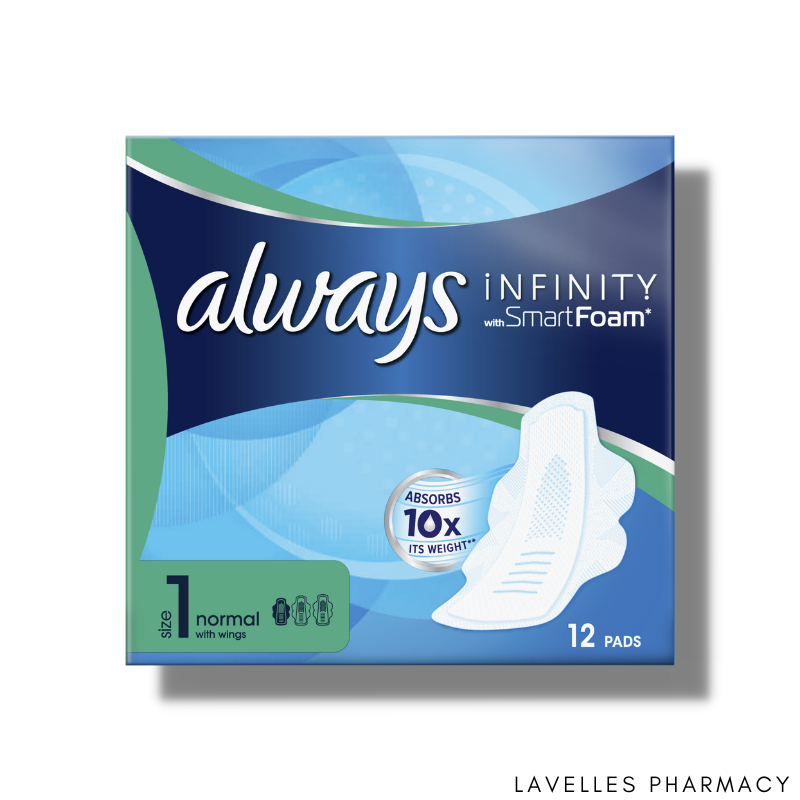 Always Infinity Sanitary Pads With Wings